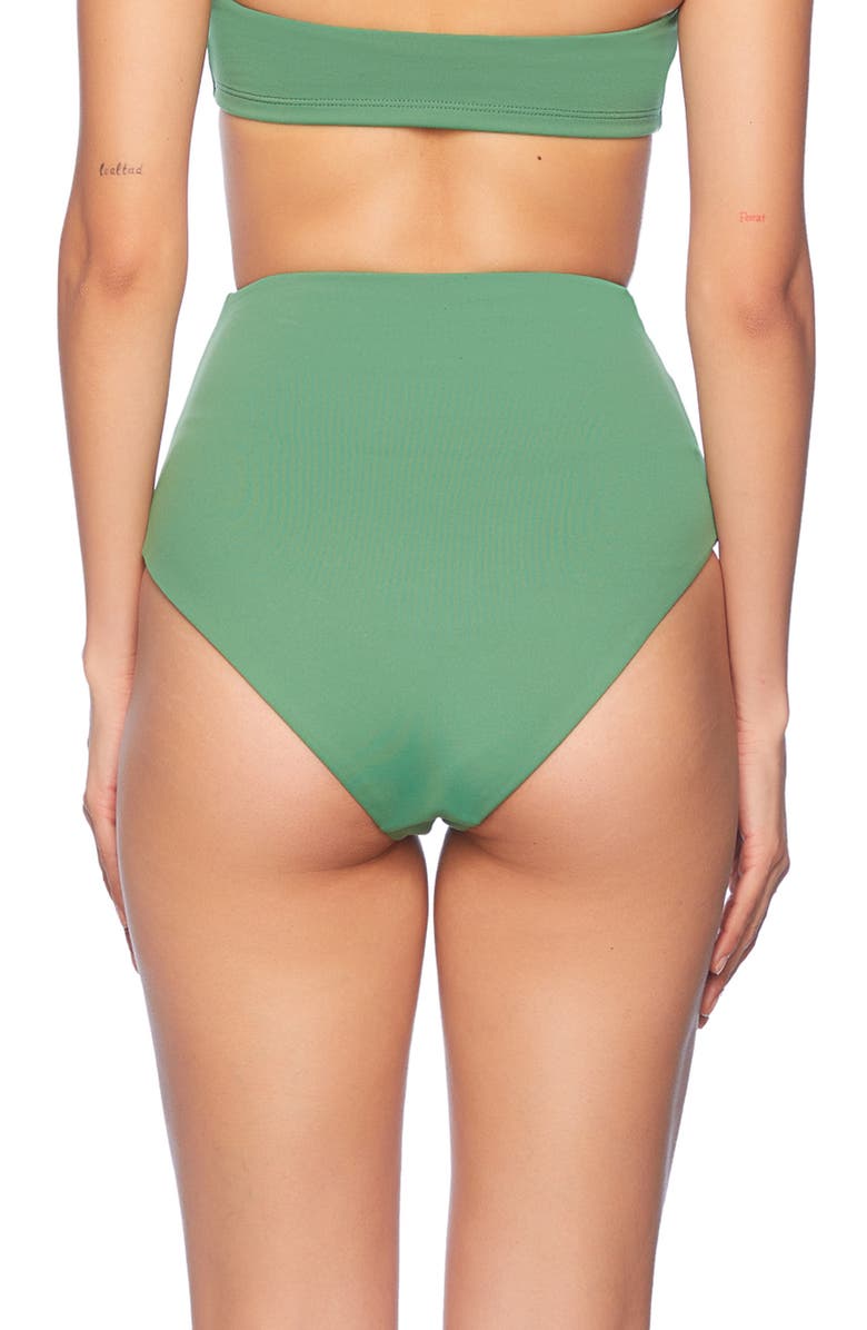 Susana Monaco High Waist Bikini Bottoms, Alternate, color, Meadow