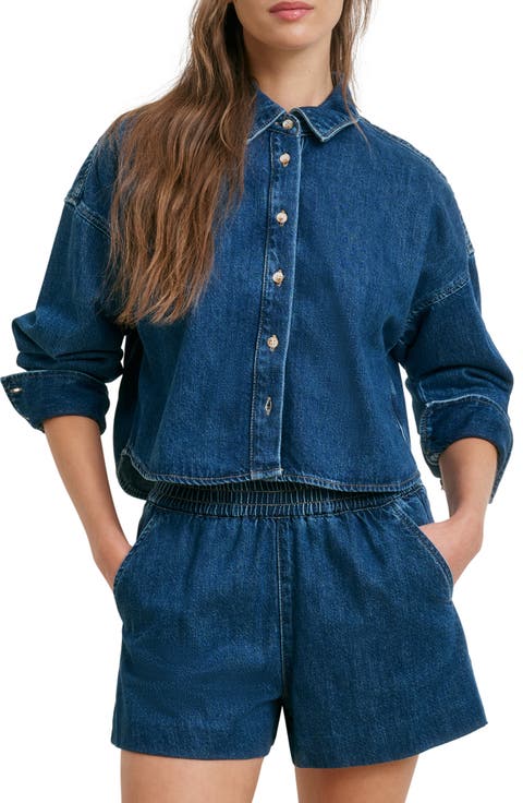 The Crop Ex-Boyfriend Denim Shirt