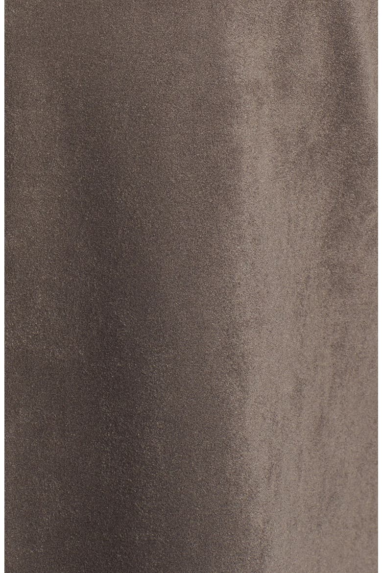 Faux Suede Drape Front Jacket, Alternate, color, SLATE