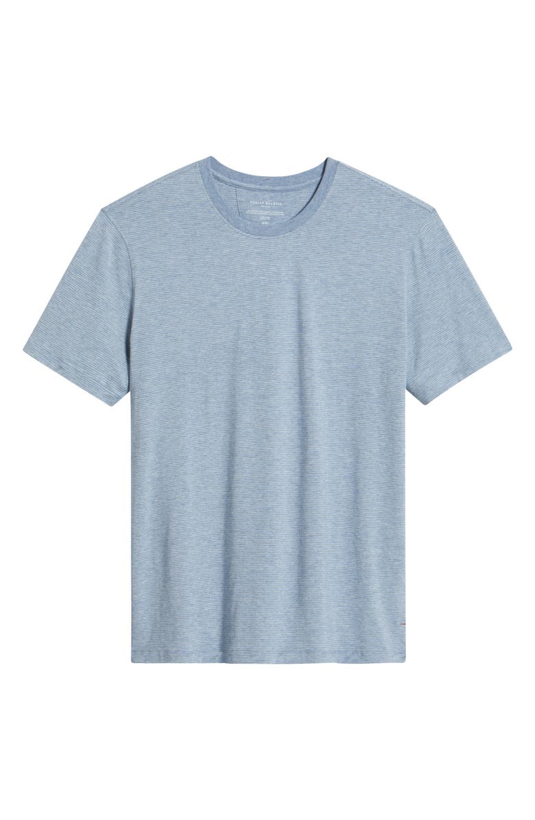 Daniel Buchler Stretch Cotton & Modal Pajama T-Shirt, Alternate, color, Blue Stripe