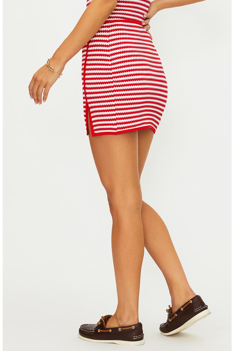 Eli Cover-Up Miniskirt, Alternate, color, CRIMSON STRIPE