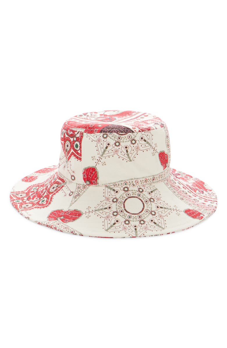 Isabel Marant Delya Pasiley Print Bucket Hat, Alternate, color,