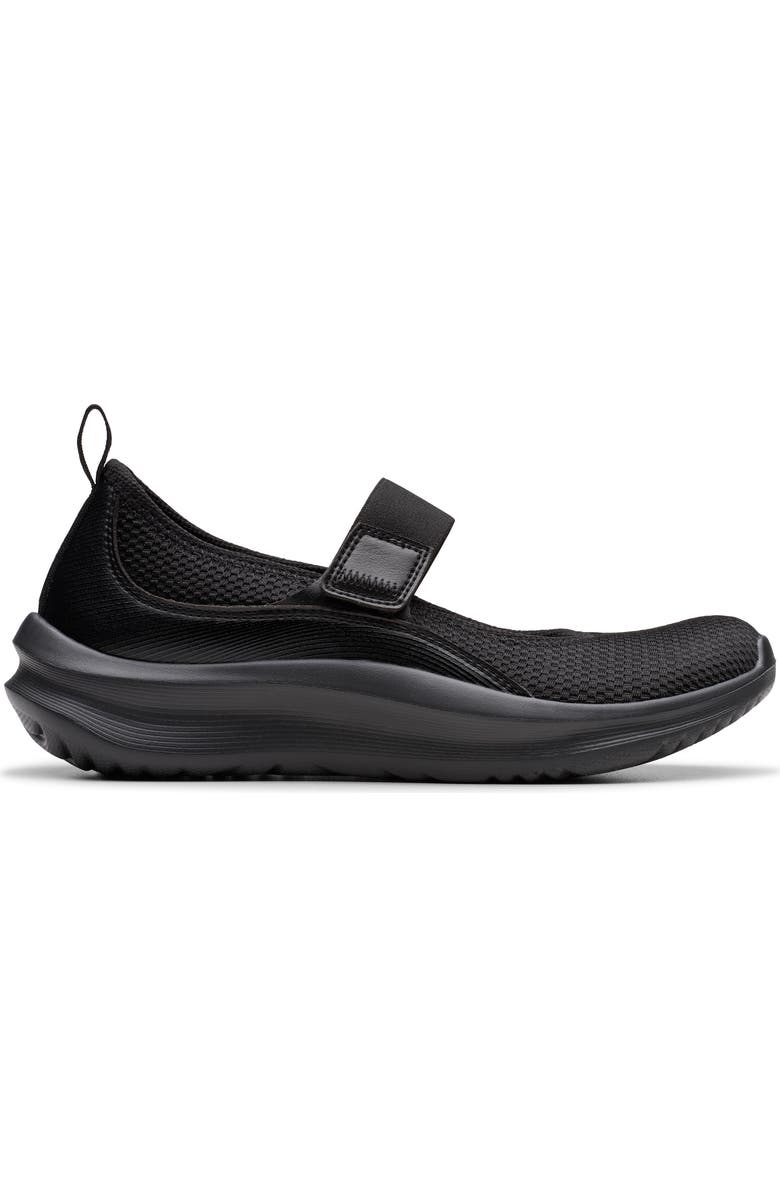 Clarks<sup>®</sup> Solevana Mary Jane Sneaker, Alternate, color, Black