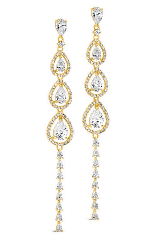 Sterling Forever Angela Cubic Zirconia Drop Earrings