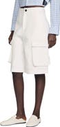 SANDRO Wide-leg cotton Bermuda shorts