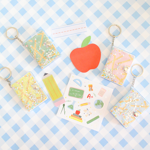 Shop Daydream Society Smarty Pants Notebook Keychain In Blue