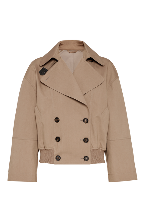 コート BRUNELLO CUCINELLI Woman Coat Cream MH5347892 C9002 Hand-crafted coat for Woman in Cool Beige | Brunello Cucinelli