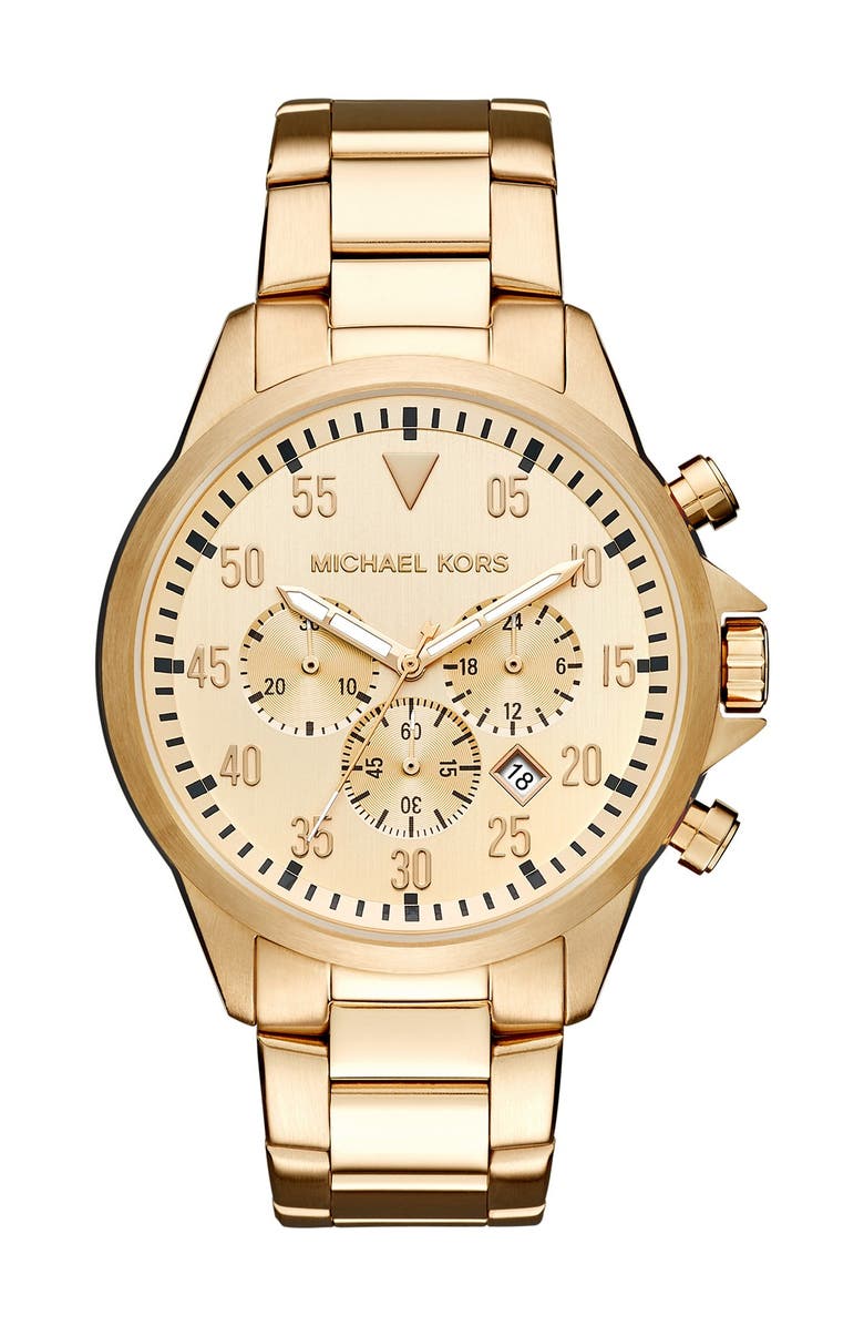Michael Kors Men's Gage Bracelet Watch, 45mm, Main, color, 