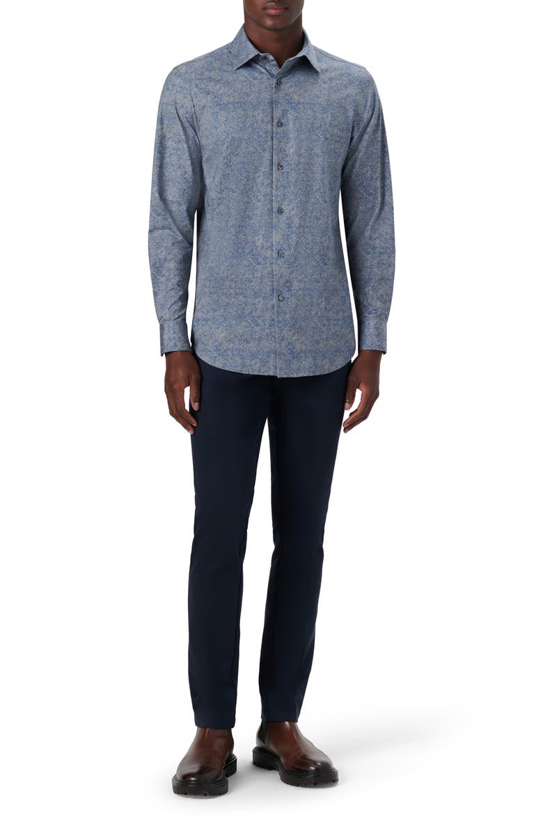 Bugatchi OoohCotton<sup>®</sup> Button-Up Shirt, Alternate, color, 