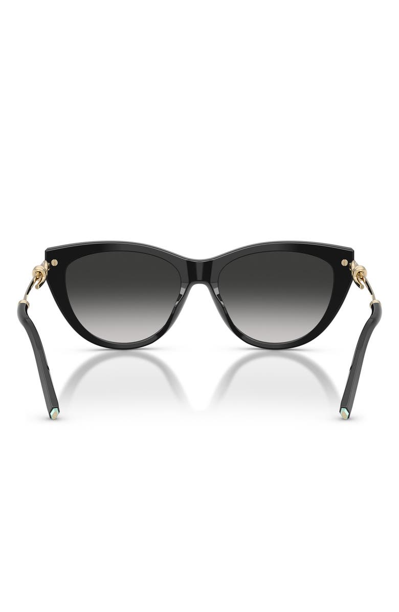Tiffany & Co. 55mm Cat Eye Sunglasses, Alternate, color, Black / Grey Gradient