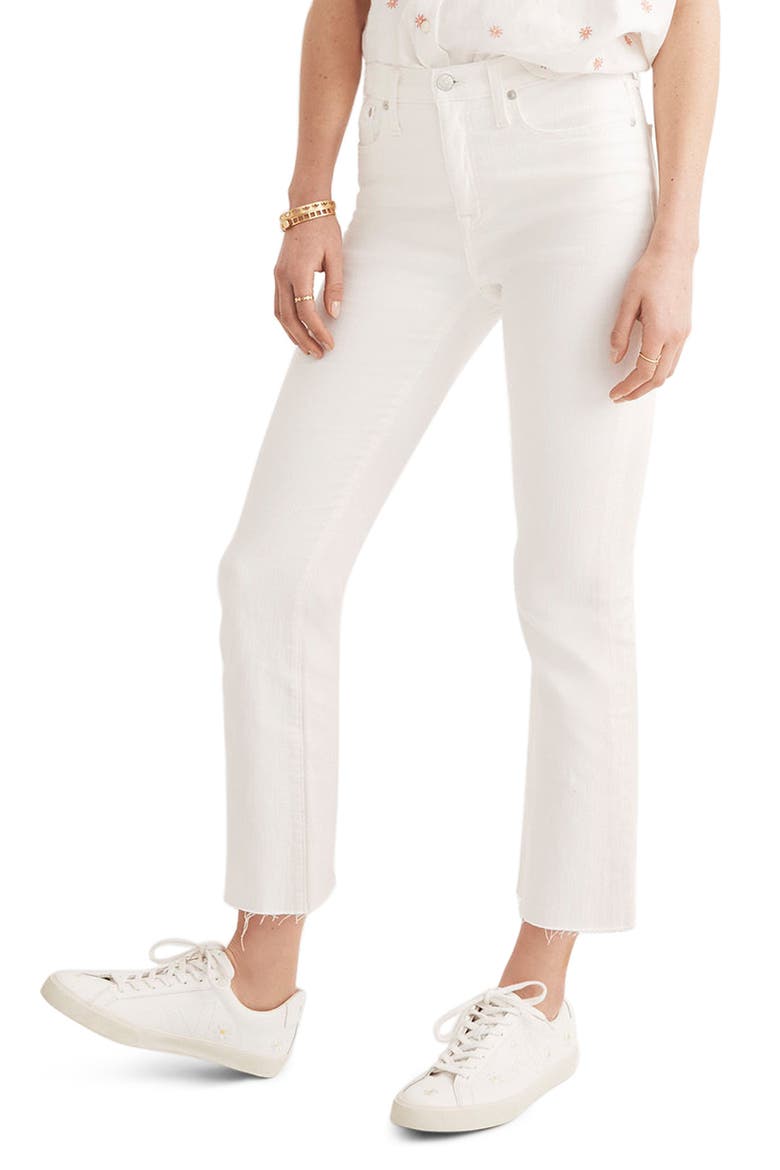 Cali Raw Edge Demi Boot Jeans, Main, color, PURE WHITE