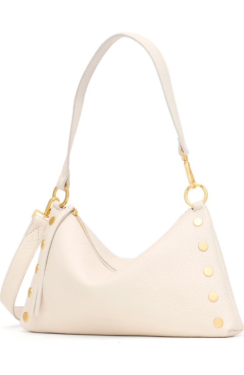 HAMMITT Medium Kyle Leather Shoulder Bag, Alternate, color, Calla Lily White/ Brushed Gold