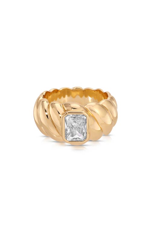 Ettika So Twisted Statement Ring In Brown