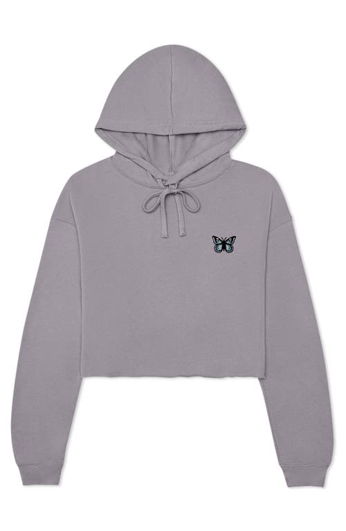 DALIX DALIX BUTTERFLY CROPPED HOODIE 
