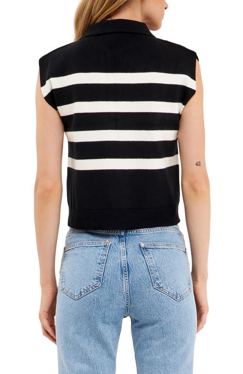 English Factory Stripe Knit Top In Multi