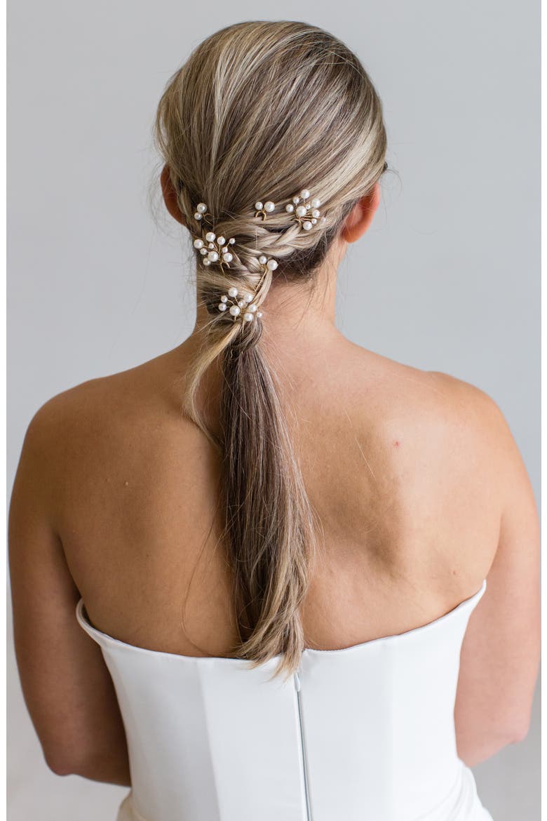 Wrenlee Set of 6 Hair Pins (Nordstrom Exclusive), Alternate, color, GOLD