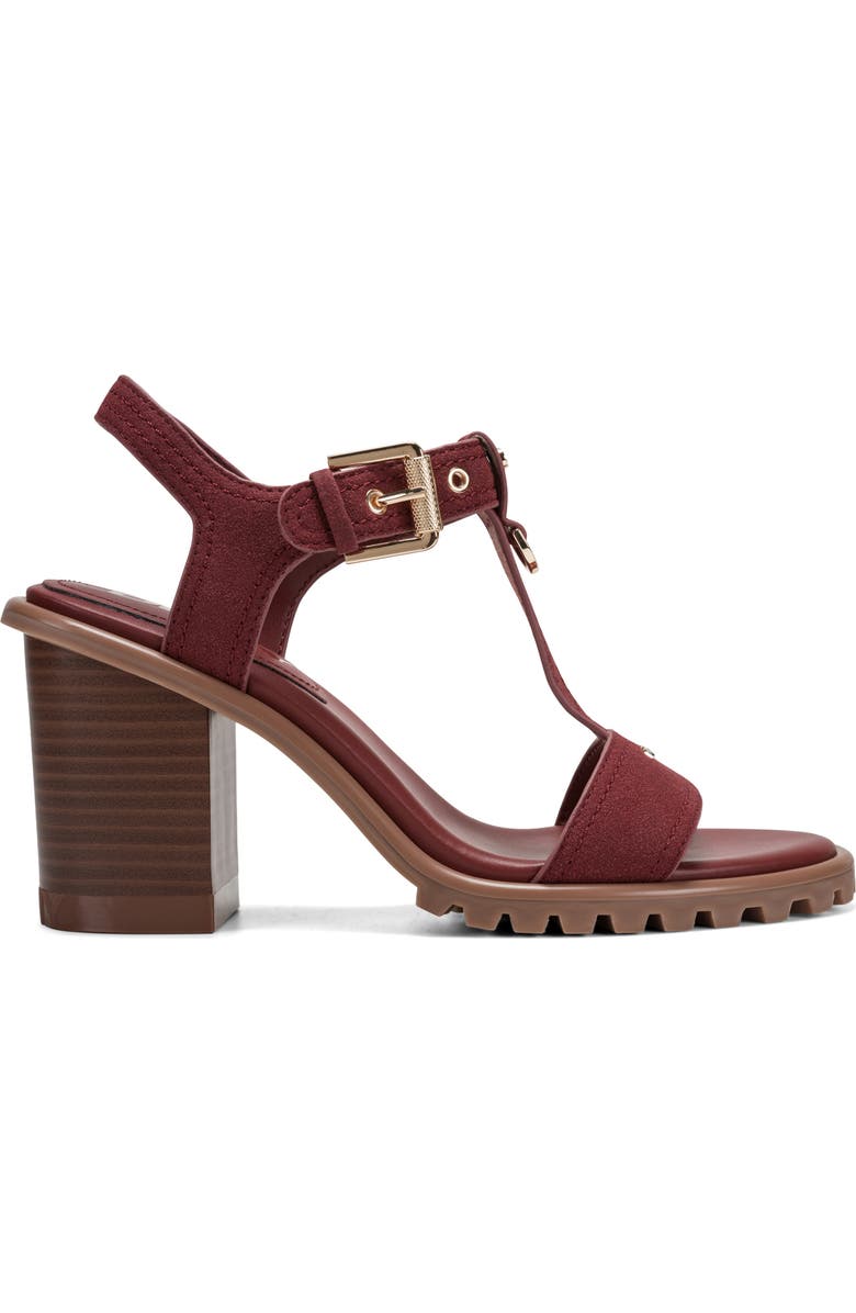 DKNY Marg Ankle Strap Sandal, Alternate, color, Brick