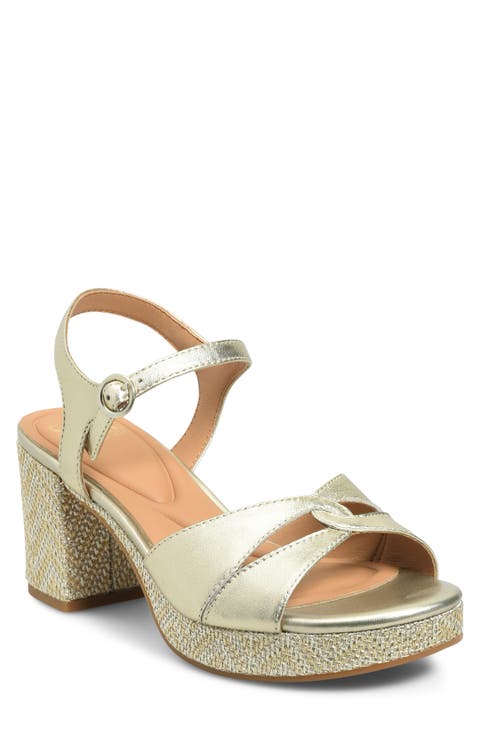 Lucille Ankle Strap Platform Sandal (Women)