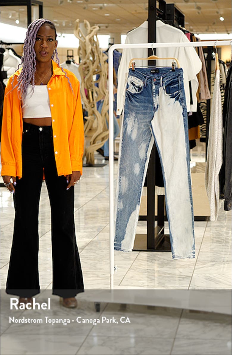 PURPLE Bleached & Distressed Skinny Jeans, sales video thumbnail