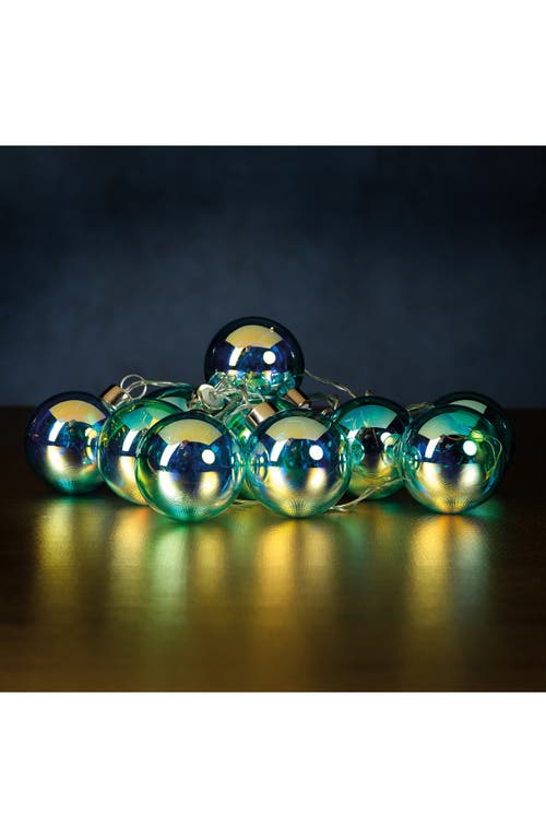 Zodax Set Of 10 Spectrum Led String Lights In Blue