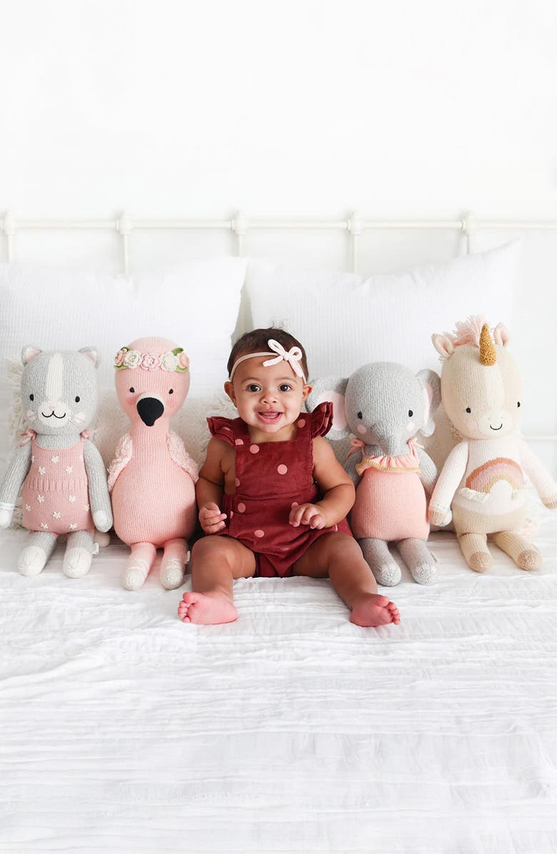 cuddle+kind Little Zara the Unicorn Stuffed Animal, Alternate, color, Ivory