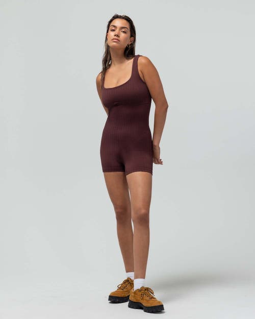 Reformer The Textured Runsie In Burgundy