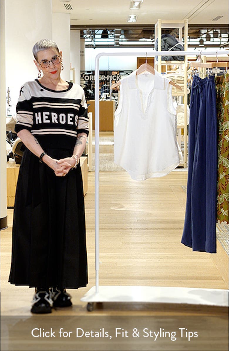 Sleeveless Linen Top, sales video thumbnail