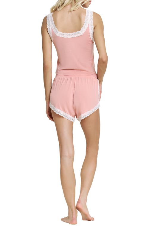 Honeydew Mellow Out Lace Trim Pajamas In Pink