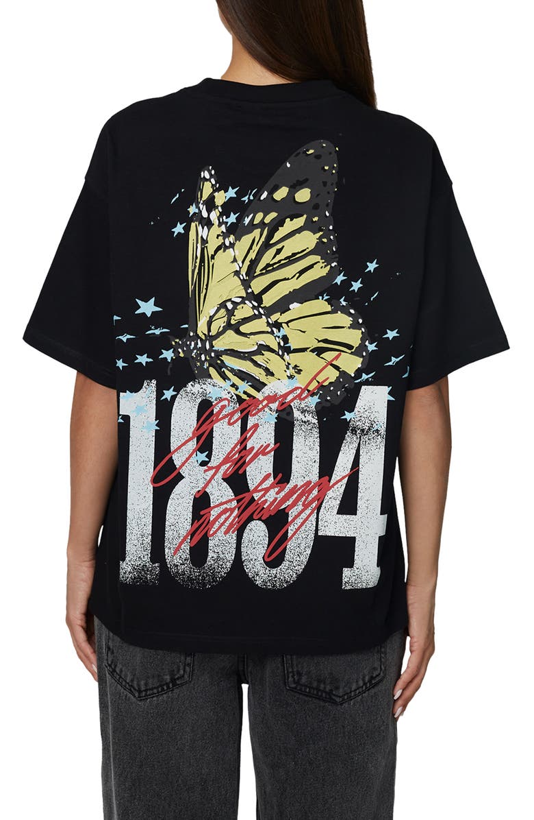 Good For Nothing Oversized Soaring T-Shirt, Alternate, color, Black