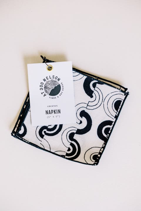 Ortega in Clairvoyant 5" x 5" Cocktail Napkin - Set of 4