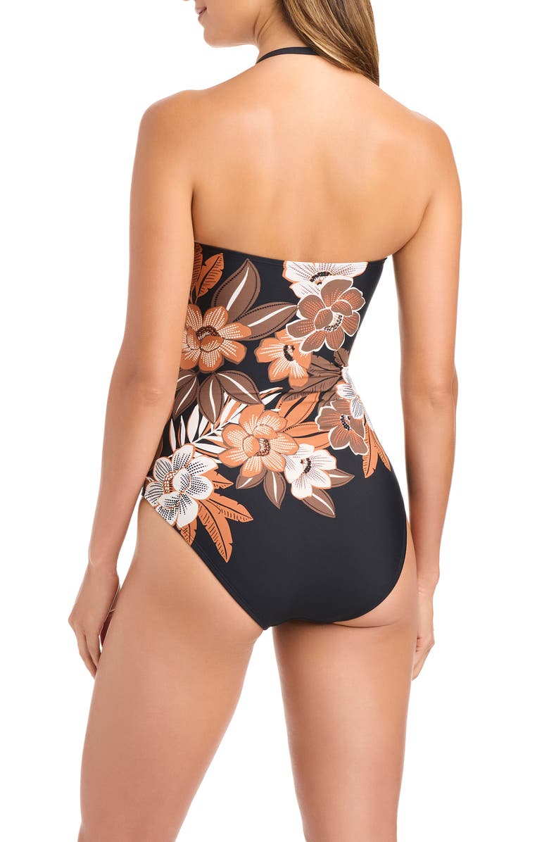 BLEU by Rod Beattie Shirred One-Piece Swimsuit, Alternate, color, 