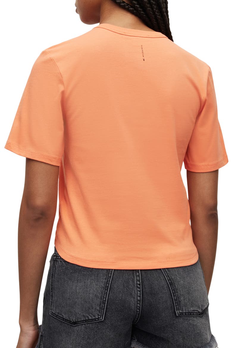 Gigi Center Drawcord T-Shirt, Alternate, color, FLURO ORANGE