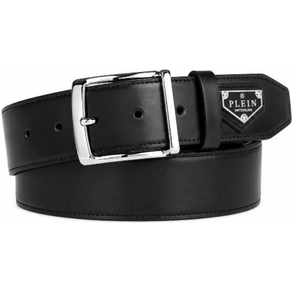 PHILIPP PLEIN PHILIPP PLEIN LEATHER BELT TRIANGLE MEN