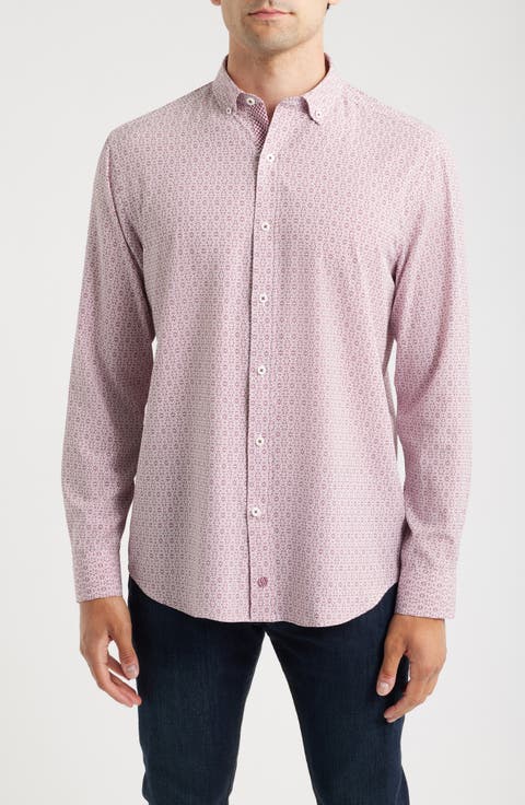 XC+™ Football Print Performance Button-Down Shirt