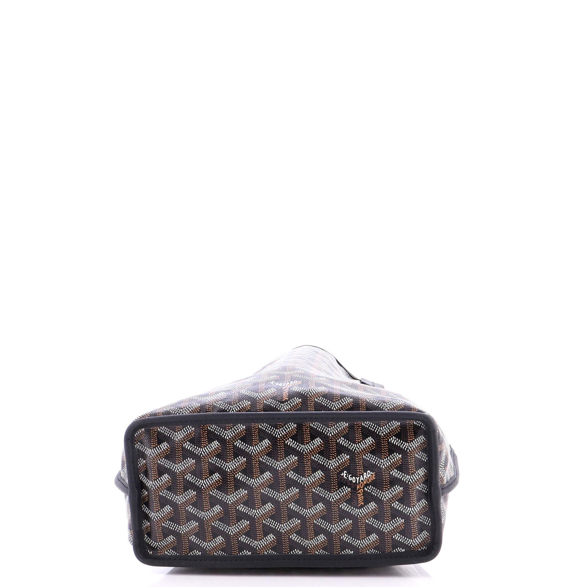 Pre-Owned Goyard Anjou Reversible Tote Coated Canvas Mini, Alternate, color, Black