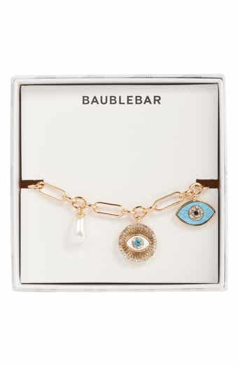 BaubleBar Protect Your Peace Evil Eye Charm Bracelet