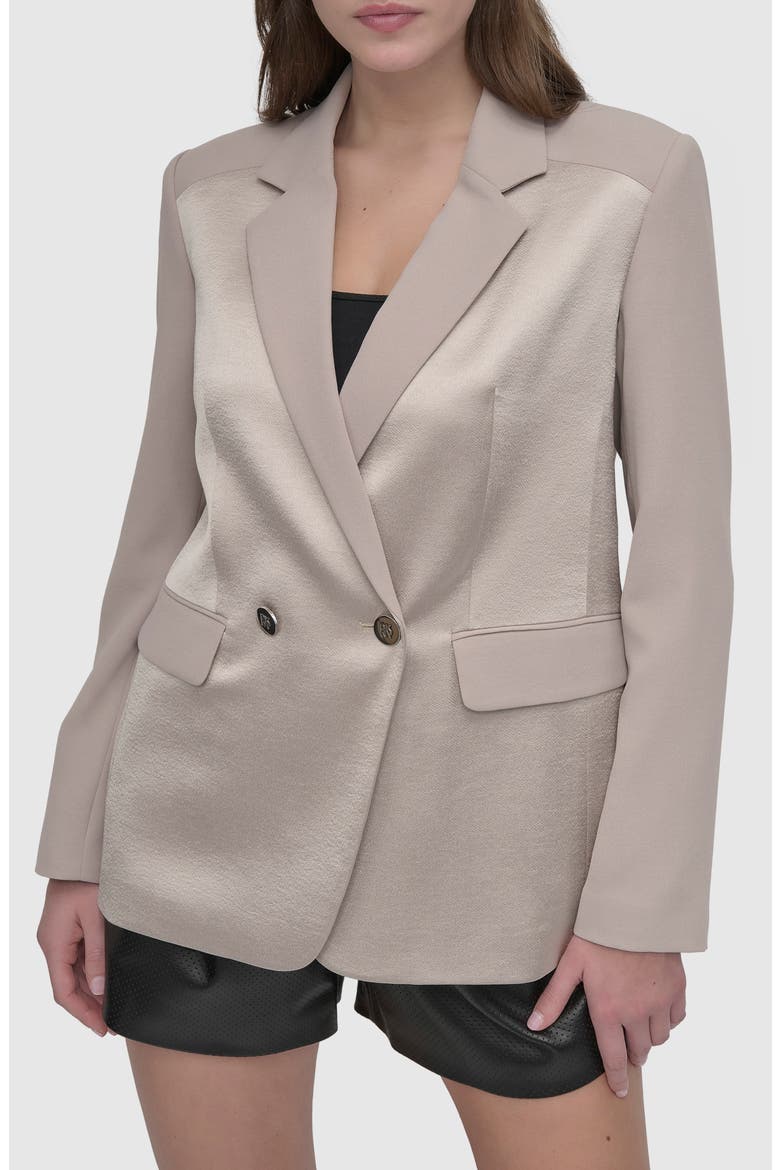 Open Back Blazer, Main, color, PEBBLE