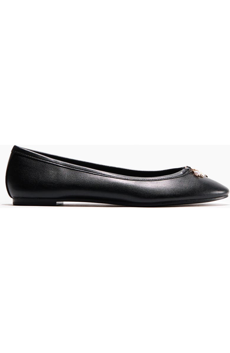 H&M Charm-detail Ballet Flats, Alternate, color, Black