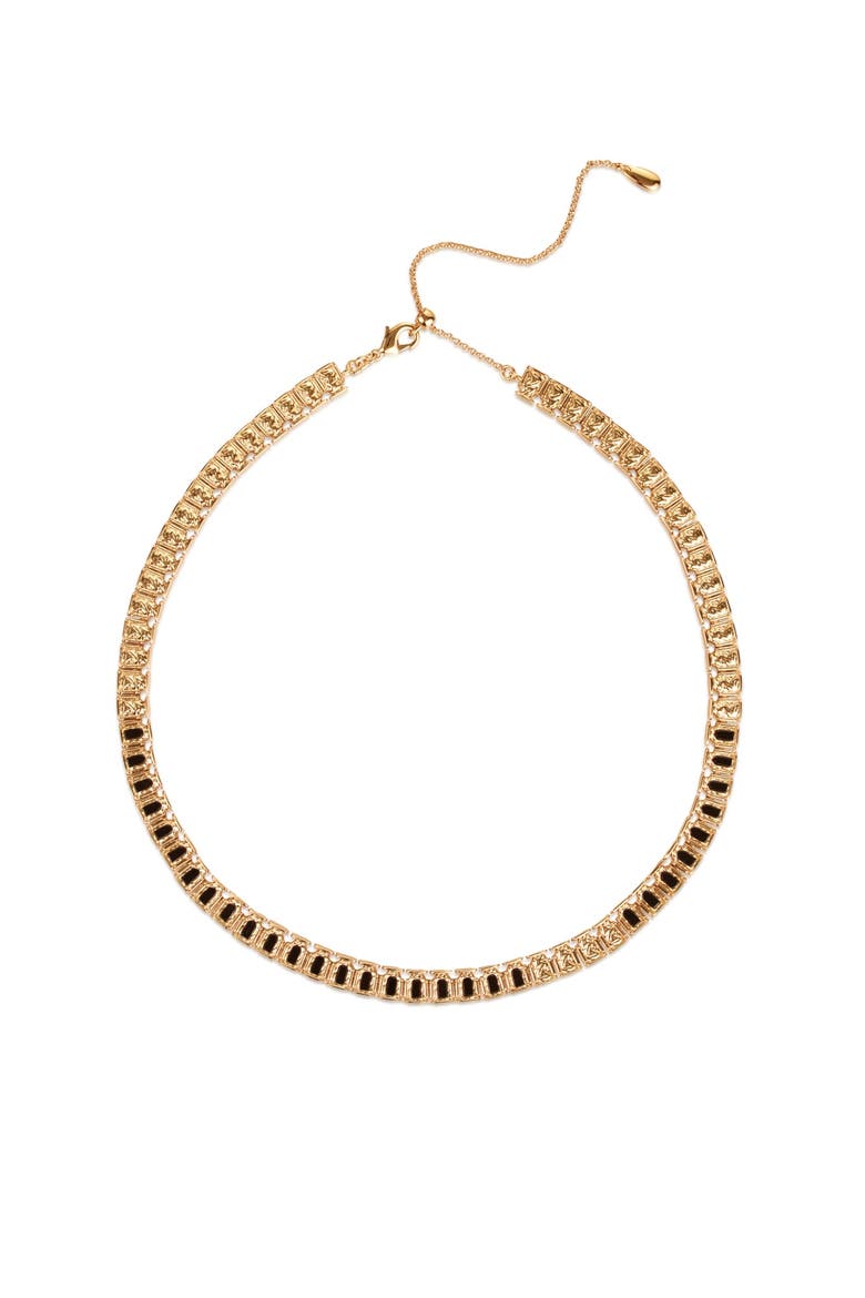 Crown of Rome Necklace, Main, color, Gold & Black