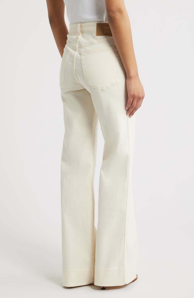 rag & bone Ruby Flare Jeans, Alternate, color, Ecru