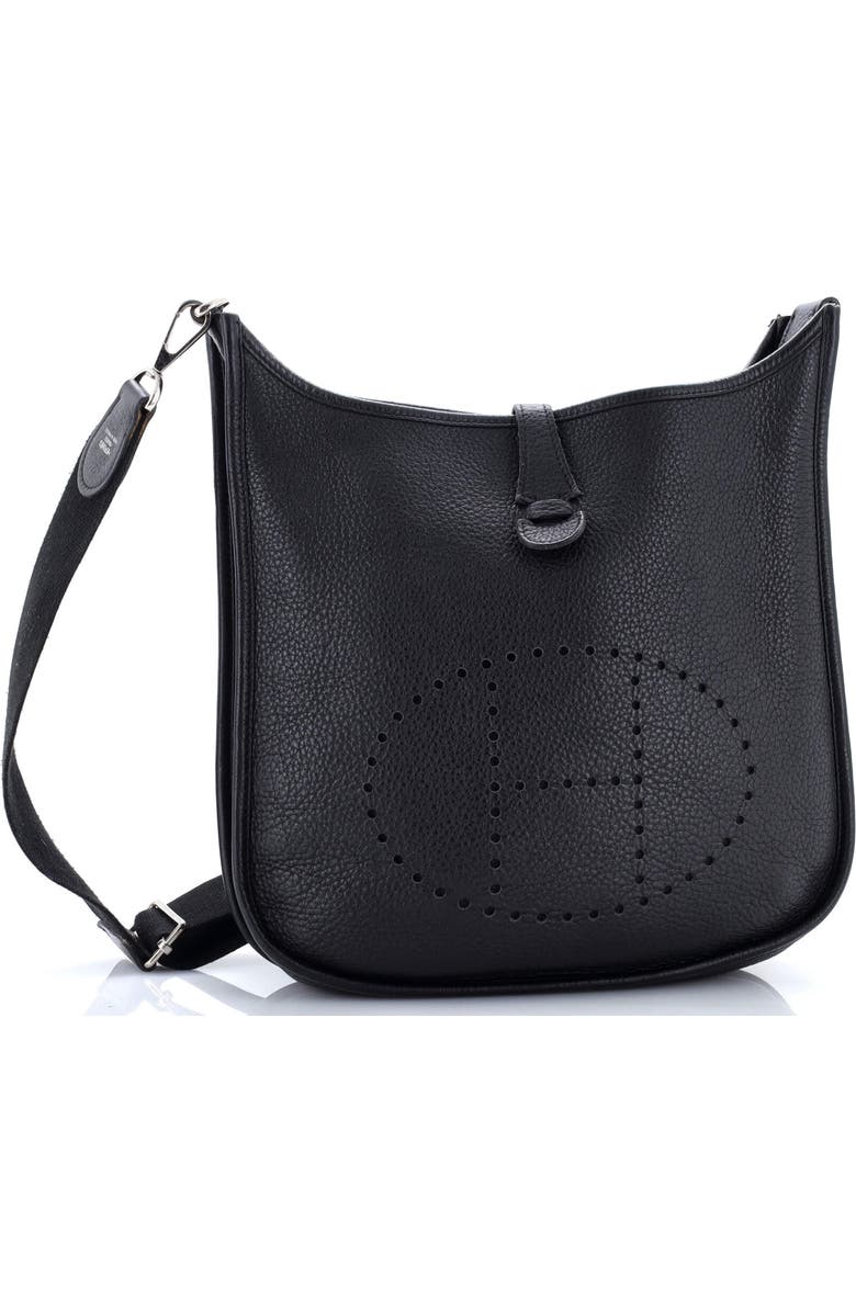 Pre-Owned Hermes Evelyne Bag Gen III Clemence PM, Alternate, color, Noir
