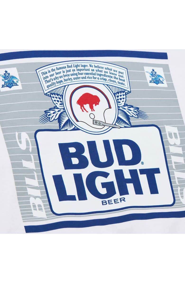Mitchell & Ness Men's Mitchell & Ness x Bud Light White Buffalo Bills The Crest Pullover Sweatshirt, Alternate, color, White