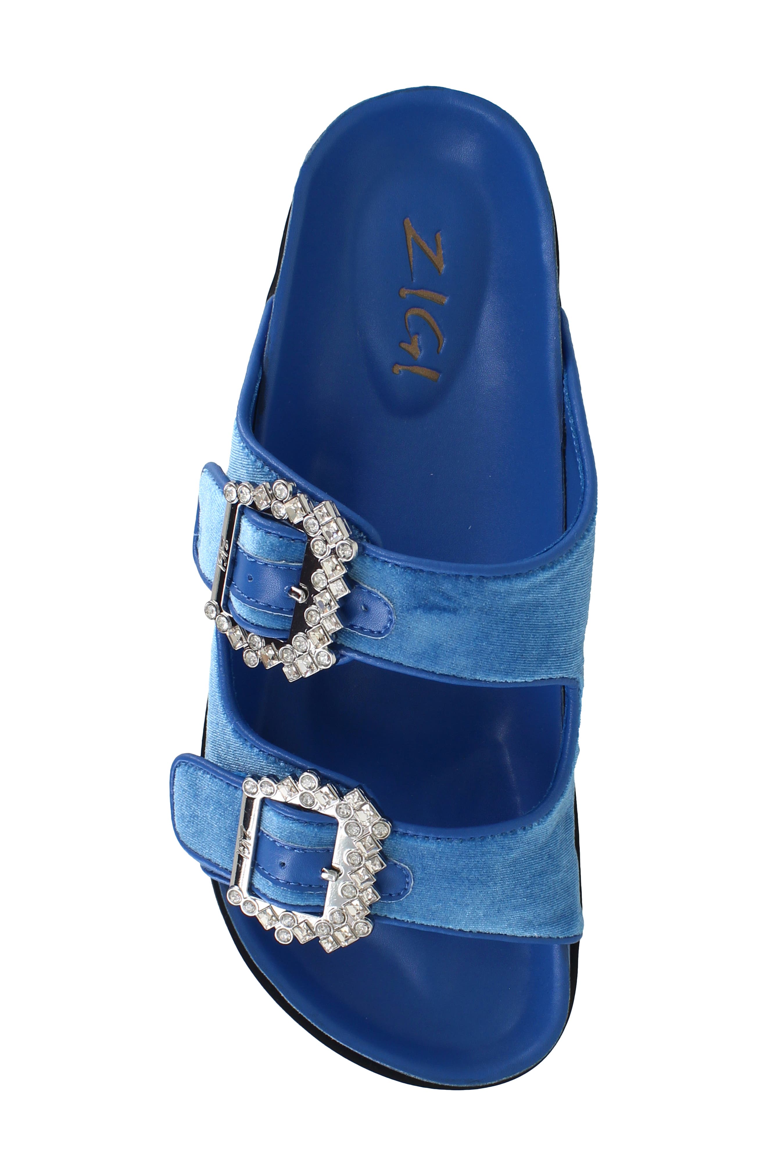 Rosalinda Platform Slide Sandal, Alternate, color, TURQUOISE