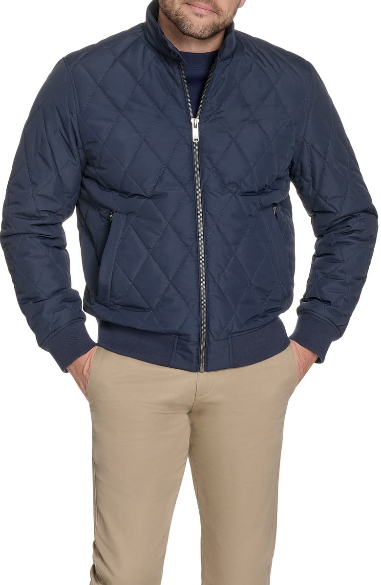 Dockers<sup>®</sup> Quilted Bomber Jacket, Main, color, Navy
