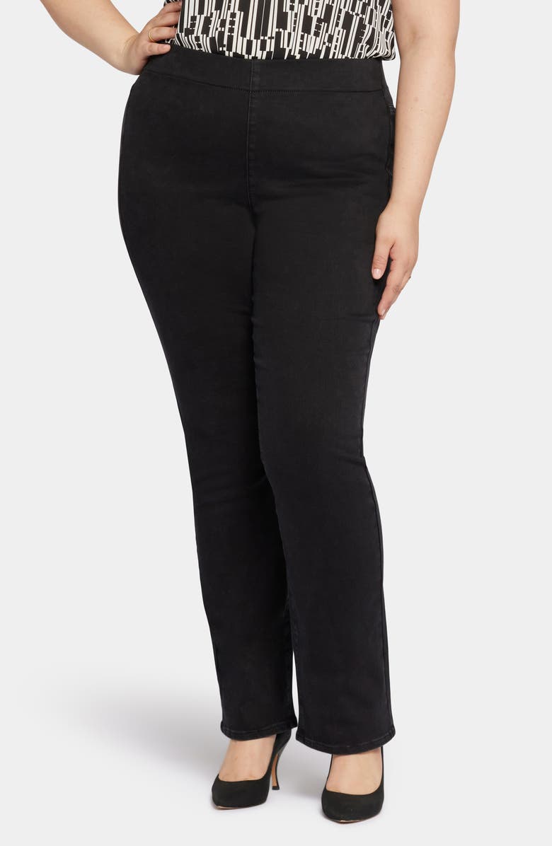 NYDJ Pull-On Straight Leg Jeans, Main, color, Stellar