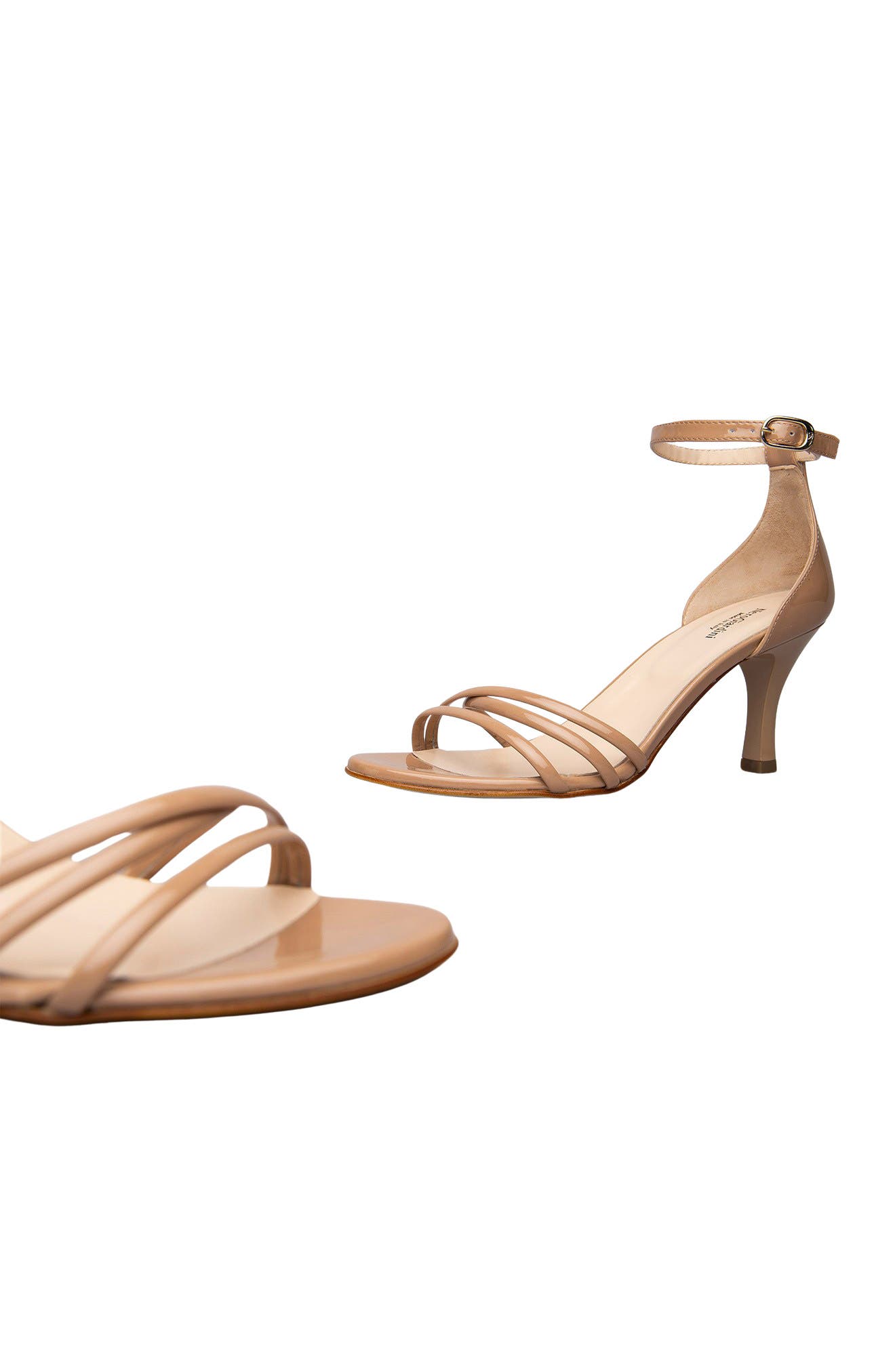 Ankle Strap Sandal, Alternate, color, BEIGE PATENT