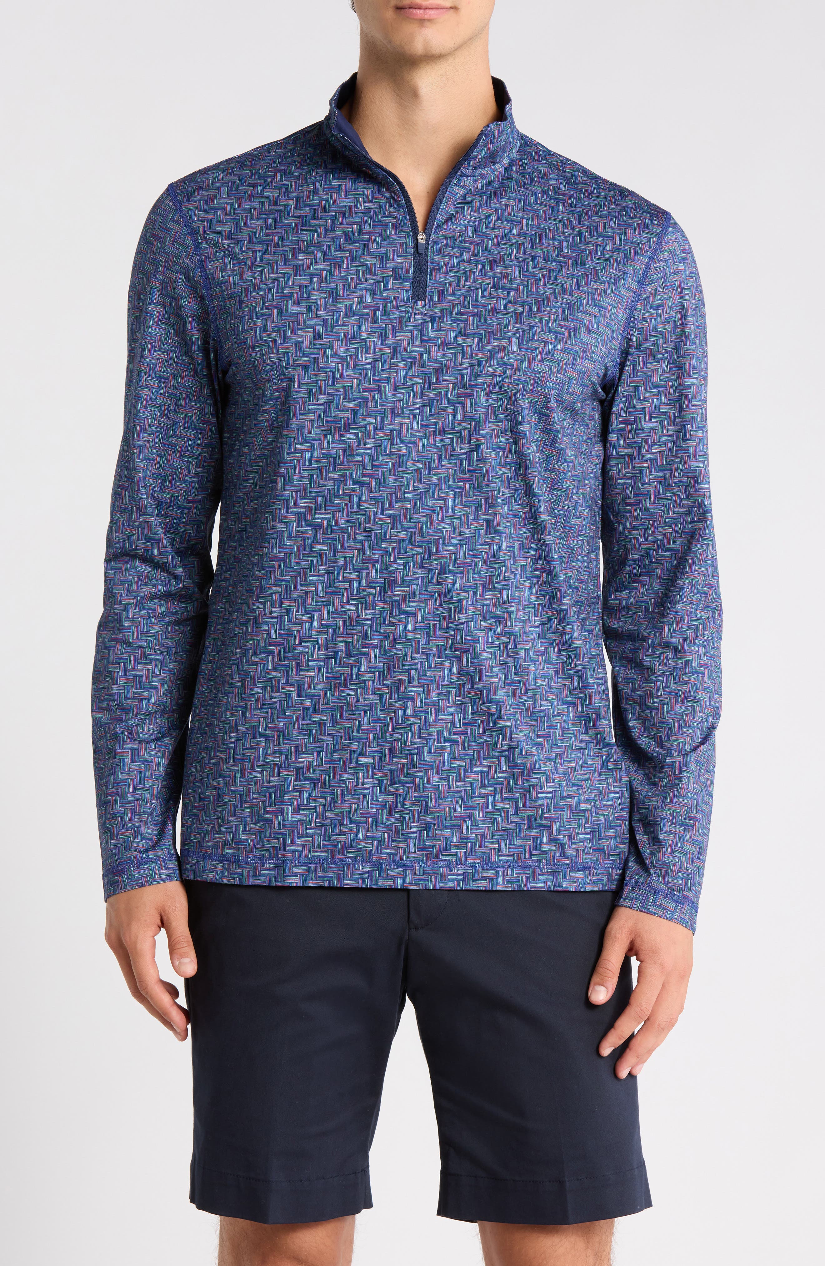 Bugatchi Anthony OoohCotton® Quarter Zip Pullover