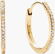 MEJURI Pavé Diamond Hoops