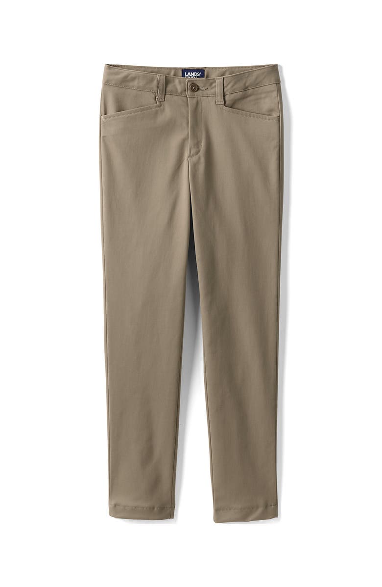 Lands' End Girls Slim Fit Stretch Chino Pants, Alternate, color, 