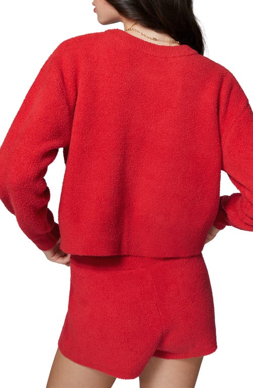 Florence By Mills Cloud Heart Cutout Bouclé Sweater